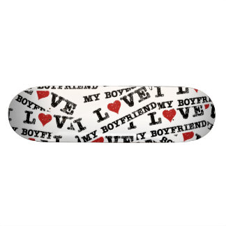 Skateboard J'aime ma planche à roulettes d'adhésif pour