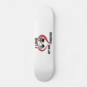 Skateboard J'aime mon chien jeter l'oreiller
