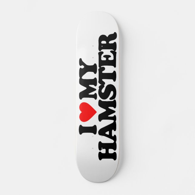 SKATEBOARD J'AIME MON HAMSTER (Recto)