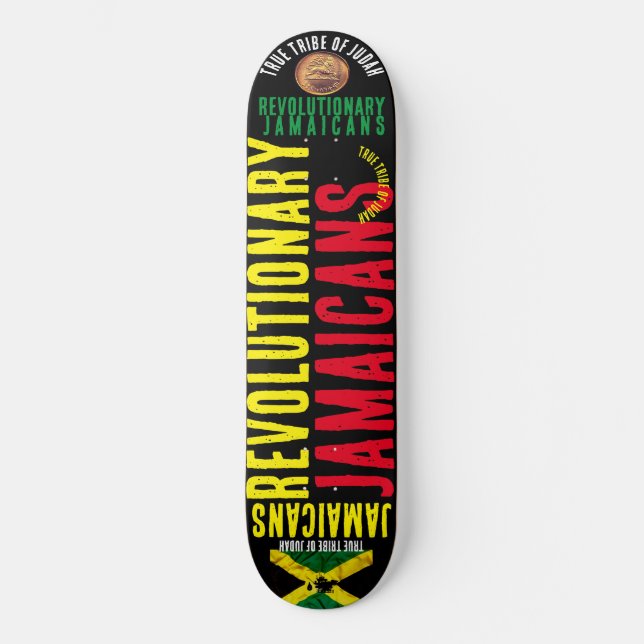 Skateboard JAMAÏCAINS RÉVOLUTIONNAIRES 8 Pont de planche à ro (Recto)