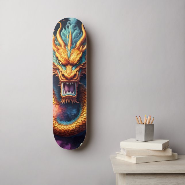 Skateboard Japanese Dragon (Art mural)