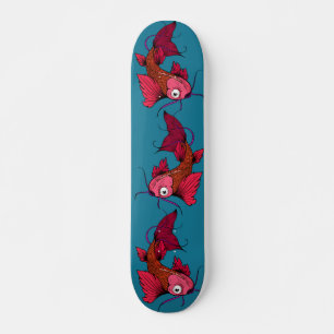 Skateboard Japanese Koi Karper Fish Tattoo Design