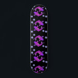 Skateboard Japonais Purple Koi Poisson Aesthétique Noir<br><div class="desc">Japonais Purple Koi Poisson Aesthétique skboard noir</div>