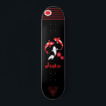 Skateboard japonais Samurai avec nom<br><div class="desc">Skateboard japonais Samurai avec nom</div>