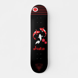 Skateboard japonais Samurai avec nom