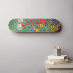Skateboard Jardin agricole de Gustav Klimt avec tournesols<br><div class="desc">Jardin agricole de Gustav Klimt avec skateboard tournesol.</div>