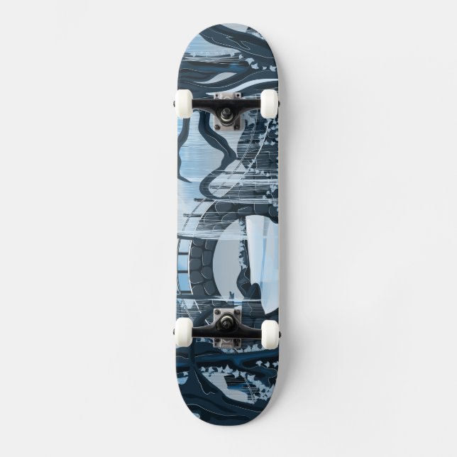 Skateboard Jardin de méditation japonais (Recto)