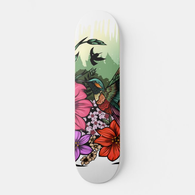 Skateboard Jardin des colibris (Recto)