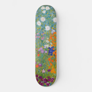 Skateboard Jardin des fleurs (par Gustav Klimt)