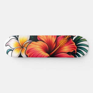 Skateboard Jardin Floral Coloré Dessin De Fleurs