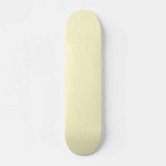 Skateboard Jaune Chiffon Couleur Uni (Devant)