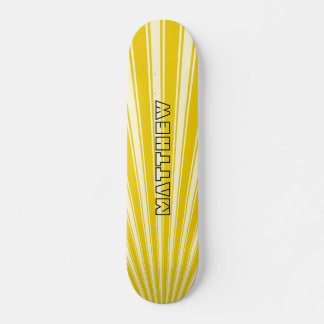 Skateboard Jaune (Munsell) Couleur Frappe Motif