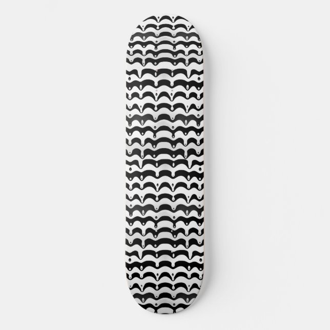 Skateboard Jazzy Black & White Meling Zebra Stripes (Recto)