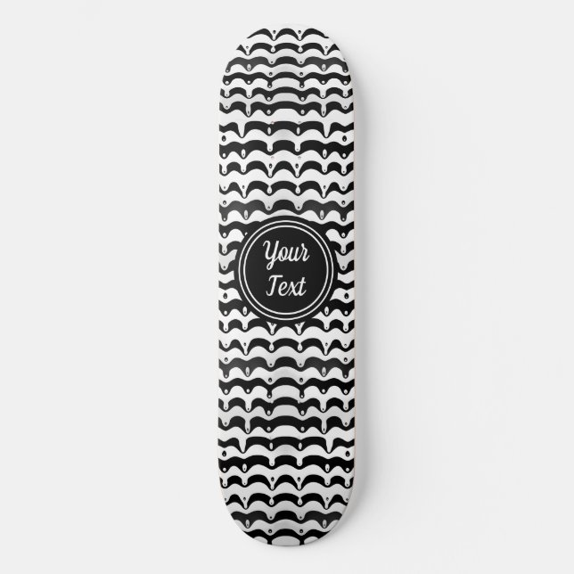 Skateboard Jazzy Black & White Meling Zebra Stripes (Recto)