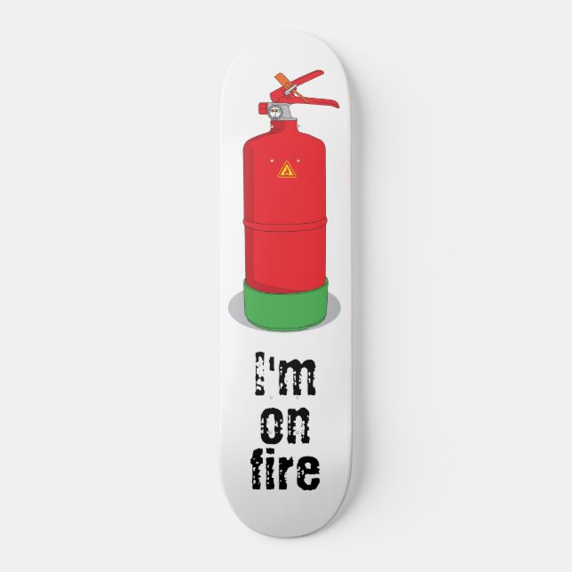 Skateboard Je suis en feu (Recto)