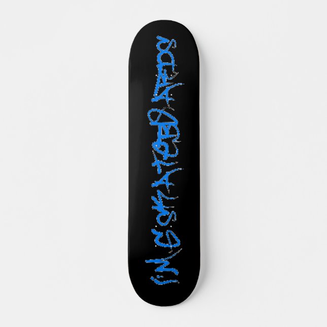 Skateboard Je suis G Skateboards (Brock Vandalo Font) -noir/b (Devant)