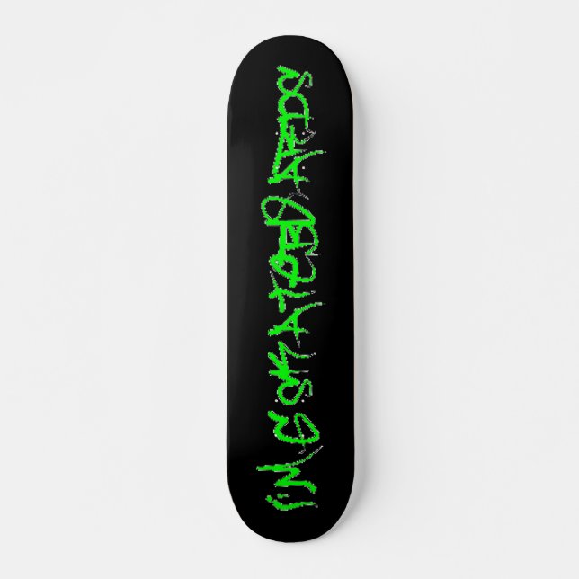 Skateboard Je suis G Skateboards (Vandalo Graffiti Font)noir/ (Devant)