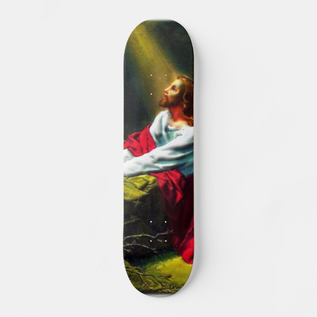 Skateboard Jésus-Christ priant dans le jardin de Gethsemane (Recto)