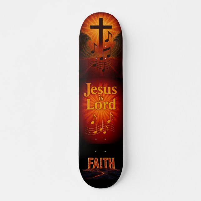 Skateboard Jésus est Seigneur (Devant)
