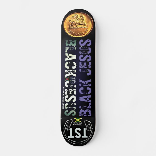 Skateboard JÉSUS NOIR Planche à roulettes (Recto)