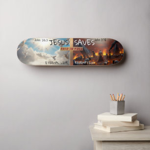 Skateboard Jésus Sauve