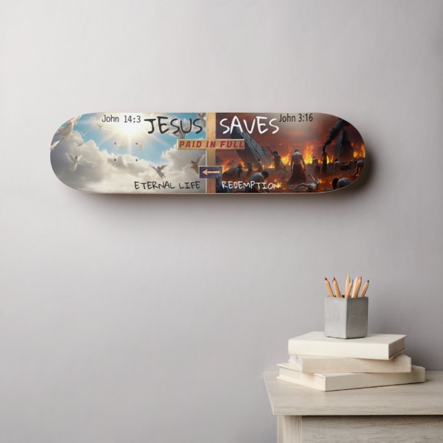 Skateboard Jésus Sauve (Art mural (Horz))
