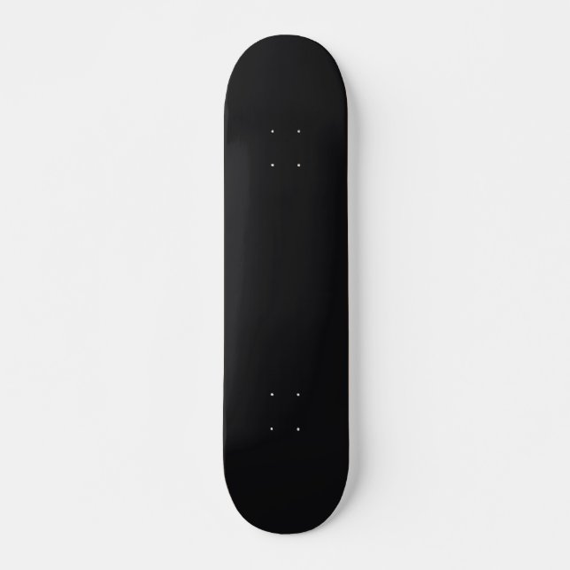 Skateboard Jet noir couleur solide (Devant)