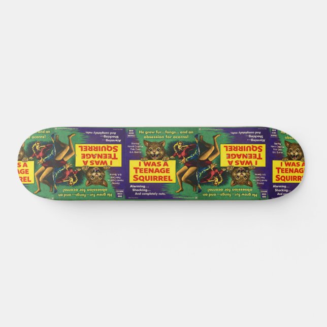 Skateboard J'étais un écureuil adolescent Parodie (Horz)