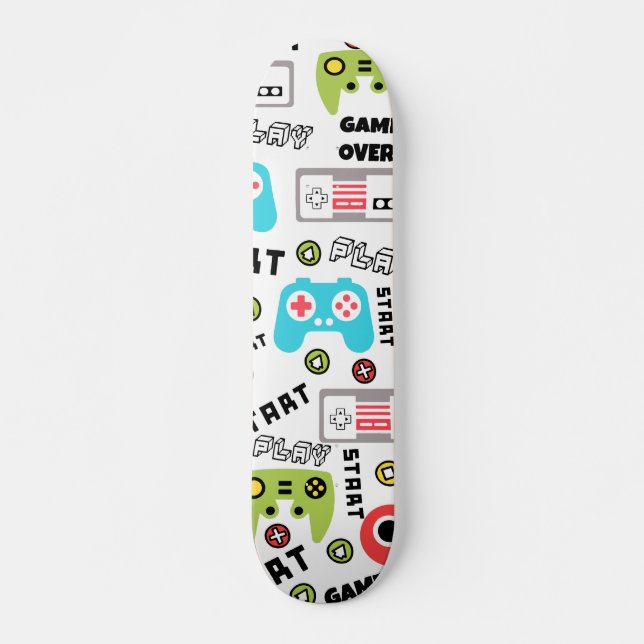 Skateboard Jeu vidéo Retro (Devant)