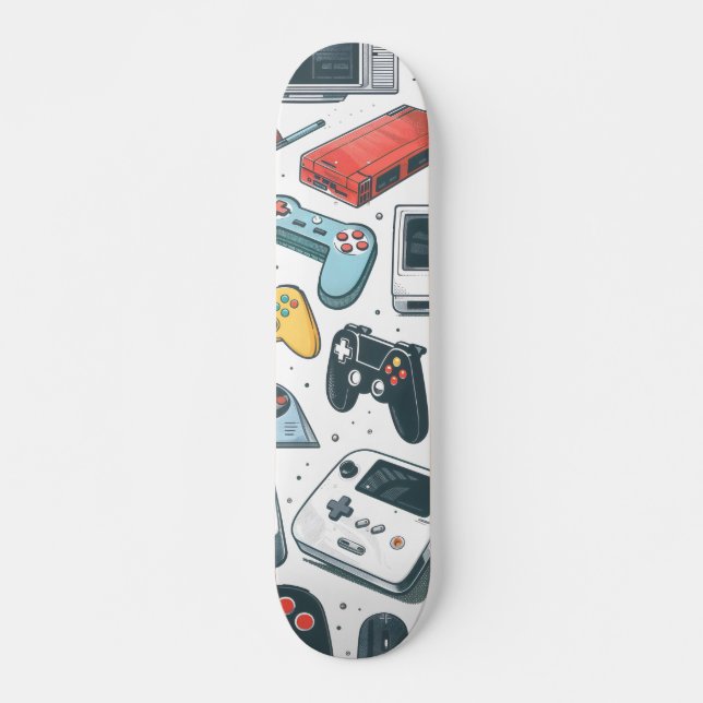 Skateboard Jeux rétro (Devant)