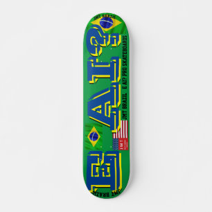Skateboard JMT BRÉSIL   E AI?  Planche à roulettes JMT 7 3/4"