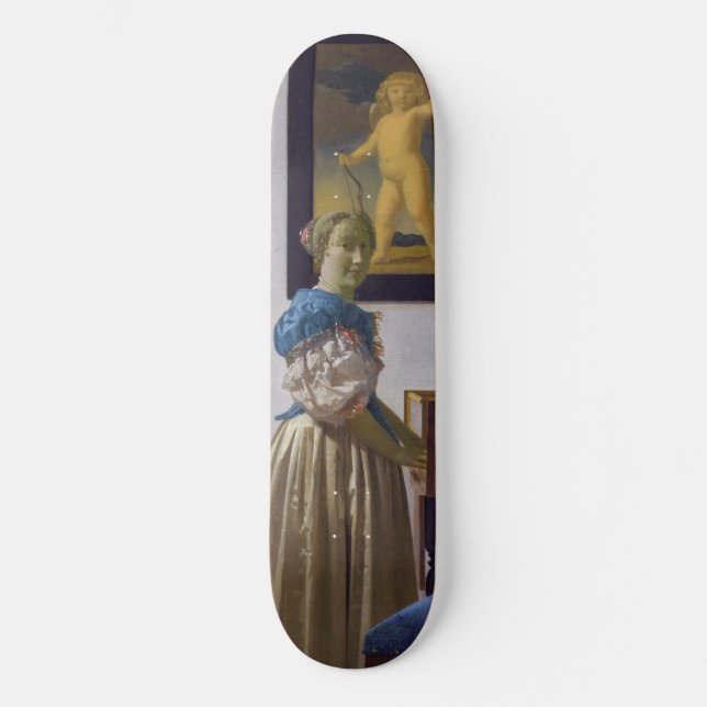 Skateboard Johannes Vermeer - Lady debout dans une virginale (Recto)
