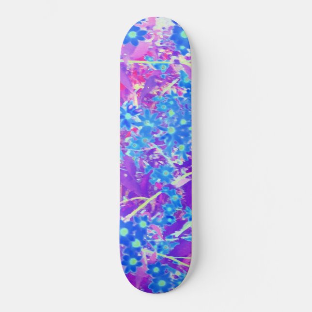 Skateboard Joli bleu violet et vert citron (Recto)