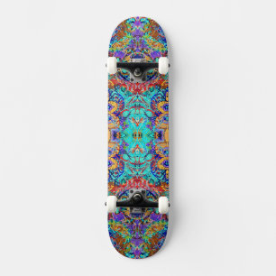 Skateboard Joli coloré vintage floral