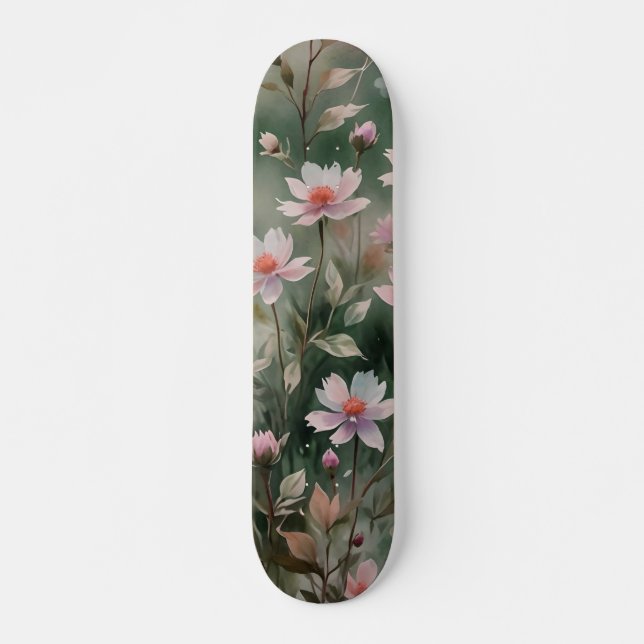 Skateboard Joli Fleur sauvage (Devant)