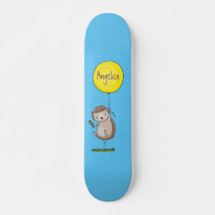 Skateboard Joli hérisson et motif de dessin animé de ballon