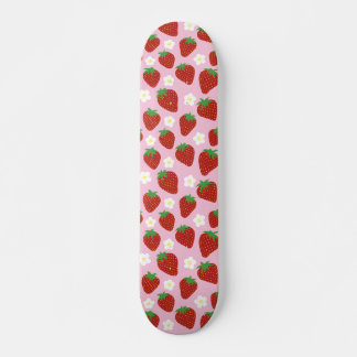 Skateboard Joli motif d'été aux fraises