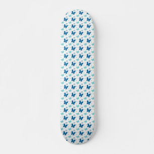 Skateboard Joli Papillons Bleus
