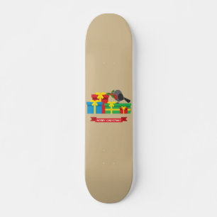 Skateboard Joli Robin Et Les Quatre Cadeaux Colorés