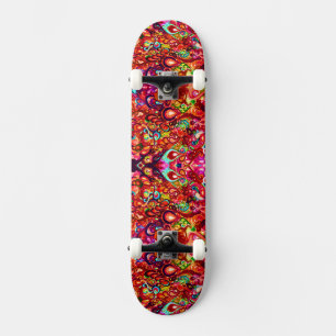 Skateboard Joli tourbillon abstrait de peinture colorée Case-
