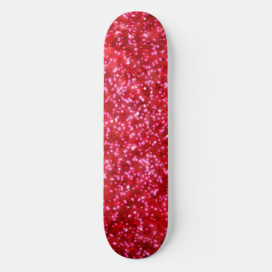 Skateboard Jolie conception de Parties scintillant Rouge Faux