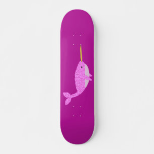 Skateboard Jolie fille rose bébé Narwhal