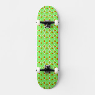 Skateboard Jolie fleur de pomme printanière et pomme à motifs