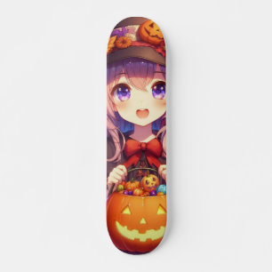 Skateboard Jolie Sorcière d'Halloween Anime