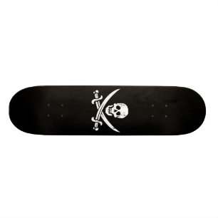Skateboard Jolly roger de drapeau de pirate de John Rackham