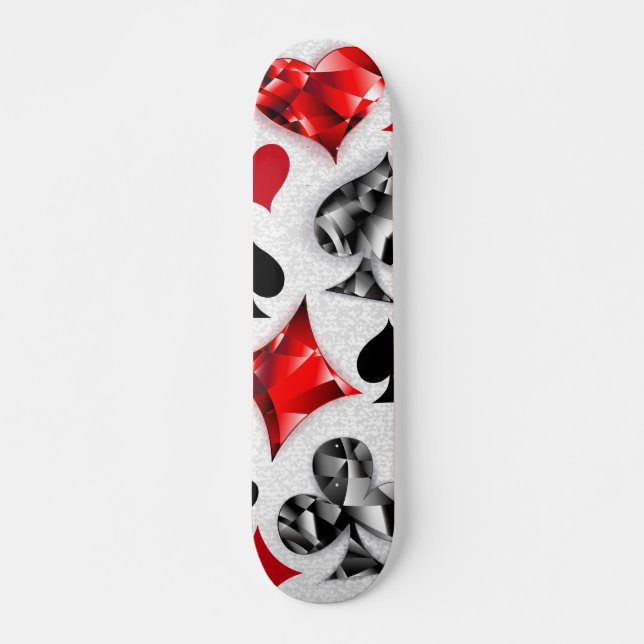 Skateboard Joueur de poker Joueur de cartes de jouer costumes (Devant)