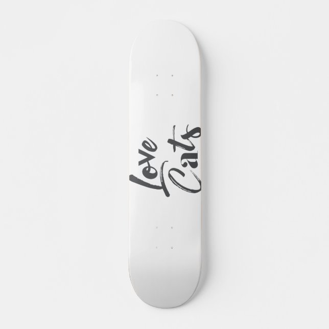 Skateboard Joueuse, joyeuse, moderne, design mignon de Love C (Devant)