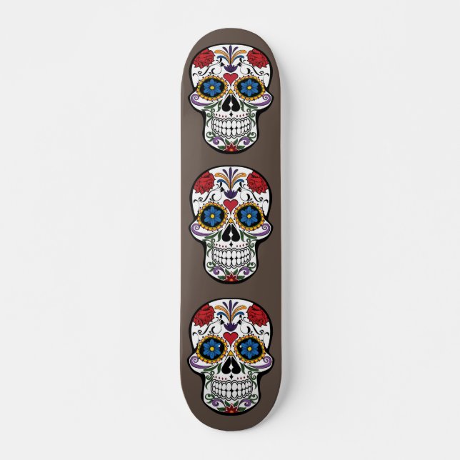 Skateboard Jour du crâne mort (Devant)