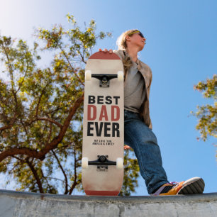 Skateboard Jour du Meilleur Père Ever Trendy Watercolor