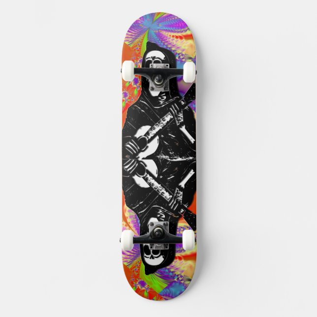 Skateboard Jour du Skeleton Skate Board mort (Recto)
